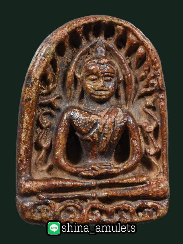 🌻 พระซุ้มกอกําแพงเพชร เนื้อดิน พิมพ์ใหญ่ มีลายกนก