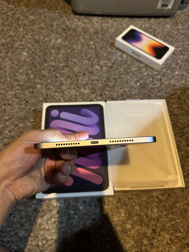 ขายiPadMini7สีใหม่Purple128กิ๊กสูนTrueยกกล่องประกันยาวๆเมษาปีหน้าไร้รอยตกถูกๆ