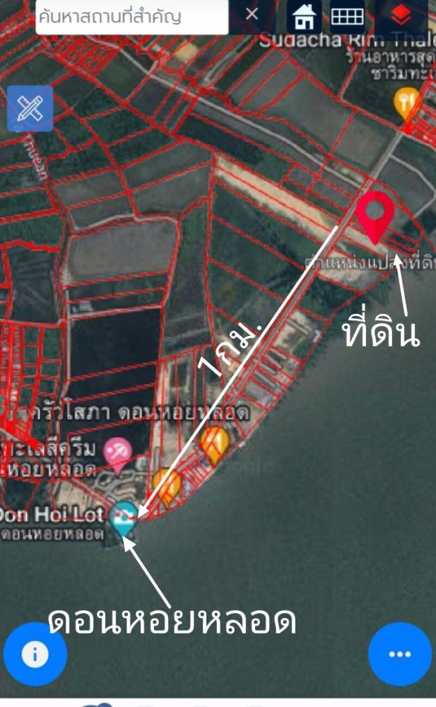 ที่ดินดอนหอยหลอดติดทะเล5ไร่ ใกล้กรมหลวงชุมพร1กิโลเมตร รูปย่อยที่ 2
