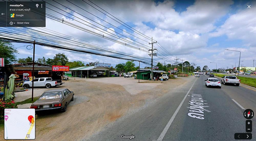 ที่ติดถนนใหญ่ สุขุมวิท บางเสร่ สัตหีบ ชลบุรี 10 ไร่ ใกล้ความเจริญ เดินทางสะดวก 1