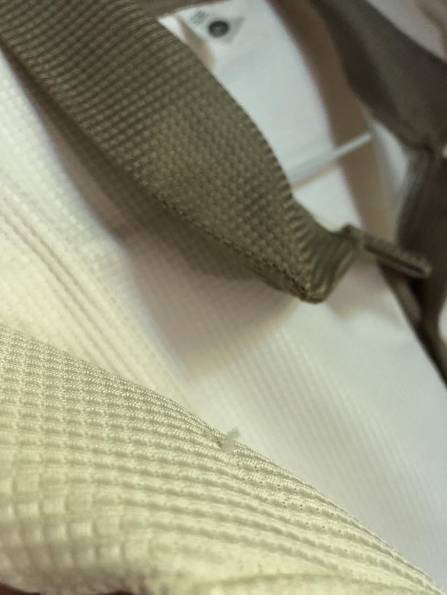 เสื้อคอปกแฟชั่นสีขาว คอสีน้ำตาล 4