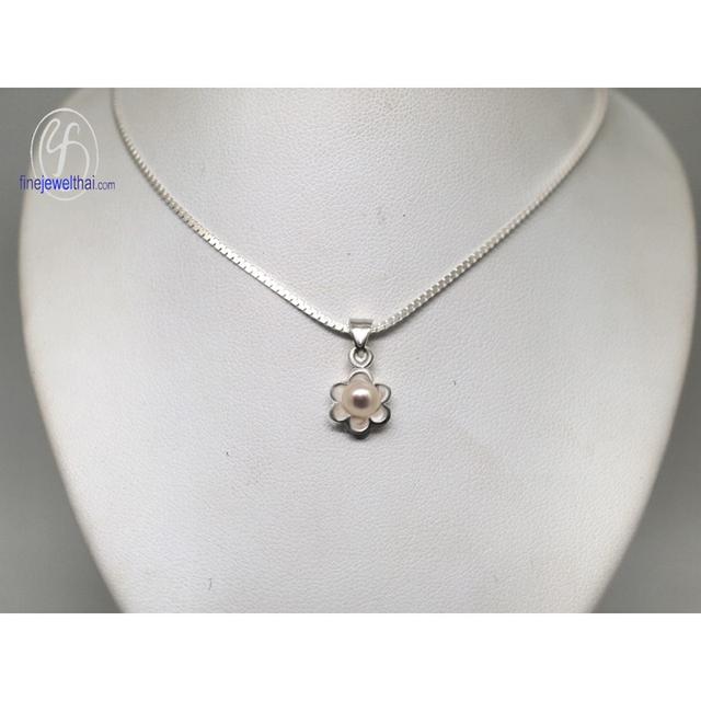 Finejewelthai จี้มุกแท้ มุกน้ำจืด เงินแท้925 - P1150pl00_w รูปที่ 2