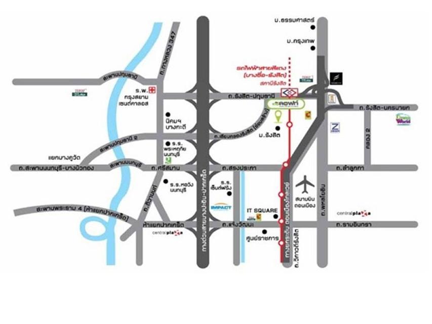 ทาวน์เฮ้าส์ให้เช่า บ้านให้เช่า 3 ห้องนอน 3 ห้องน้ำ 1 ห้องรับแขก เฟอร์นิเจอร์ครบ หลัง ม.รังสิต เมืองเอก ใกล้ดอนเมือง โครงการ "Delight Deloft" 13