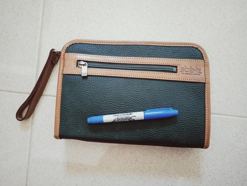 SCENE / Japan Luggage Association กป.ครัชใส่ของจุกจิกส่วนตัว หนังโทนสีสวย สภาพดีมาก ยังดูใหม่ สะอาด ไม่มีตำหนิ