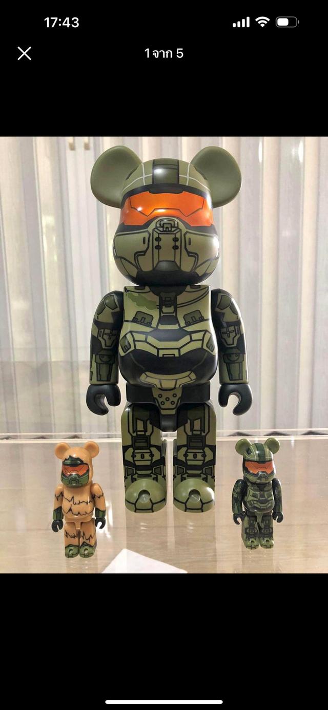 ส่งต่อ Bearbrick Halo 400% + 100% 2 ตัว 1