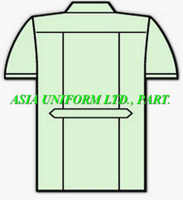 เสื้อช็อปช่าง 3 กระเป๋า สี กรมท่า เทา เขียวเข้ม เขียวอ่อน 2