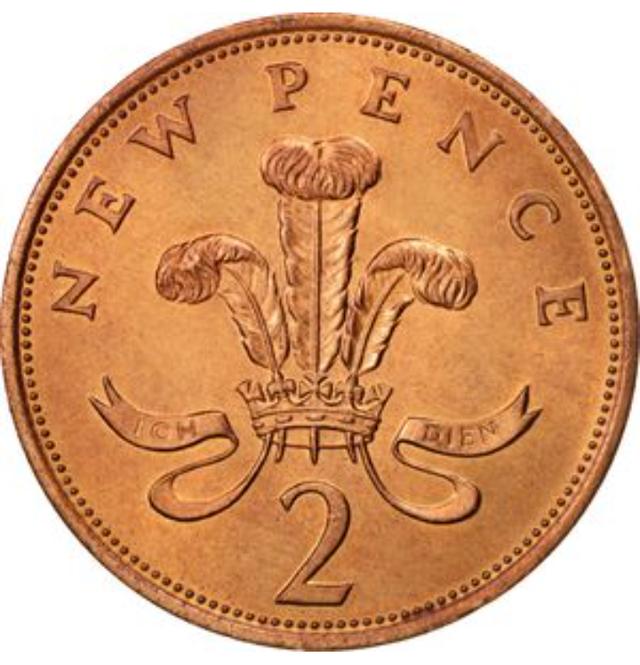 เหรียญ2penceปี1971หายาก