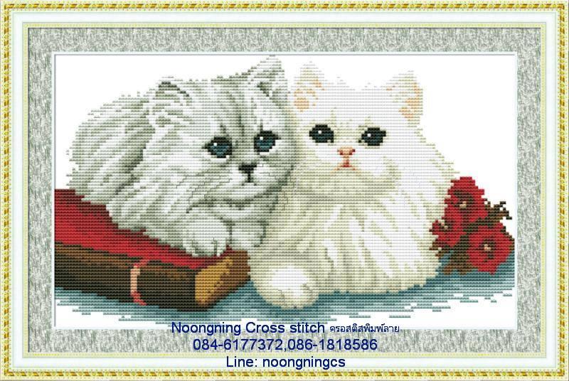 ร้าน Noongning Cross stitch ครอสติสพิมพ์ลาย จำหน่ายอุปกรณ์ครอสติส ภาพติดเพชร1343 5