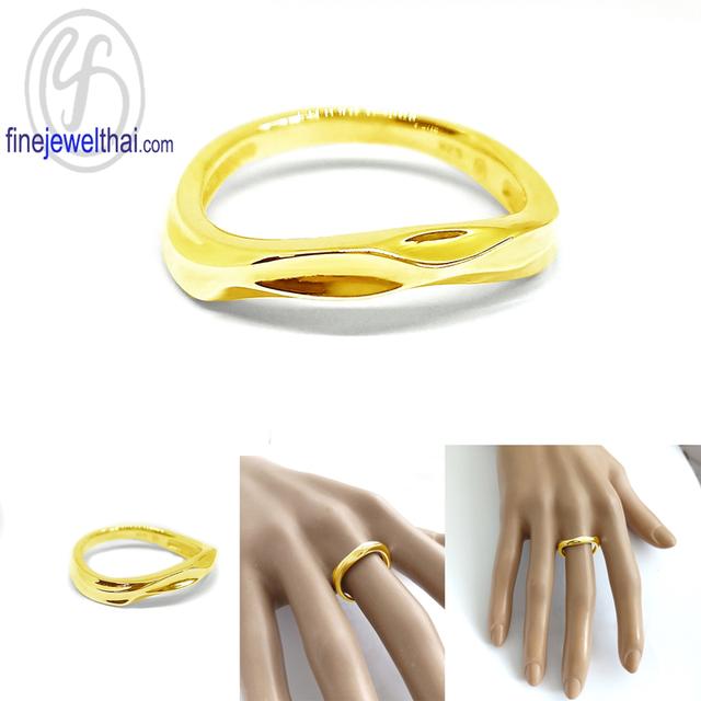 Finejewelthai แหวนเกลี้ยง แหวนเงินแท้ ดีไซน์เรียบหรู เหมาะสำหรับคู่รัก R128100 4