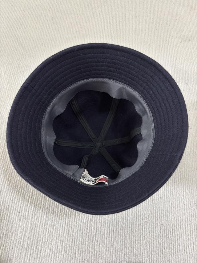 หมวกบักเก็ตขนสัตว์วินเทจ Kansai สีน้ำเงินเข้ม ขนาด59cm รูปที่ 3