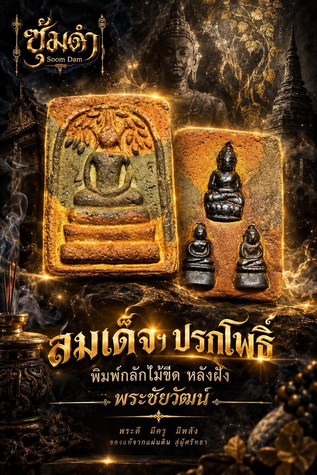 💥 สมเด็จฯ ปรกโพธิ์ พิมพ์กลักไม้ขีด หลังฝังพระชัยวัฒน์