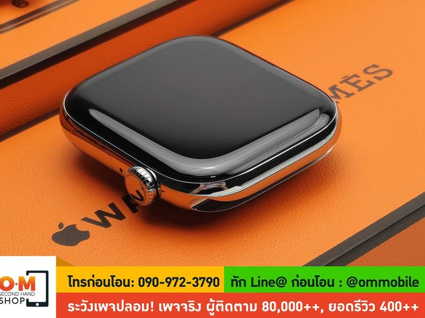 ขาย/แลก Apple Watch Hermès Series10 46mm Cellular Silver Titanium Case With Satiné Grand H- Large ศูนย์ไทย อายุ 9 วัน เพียง 52,990 บาท 2