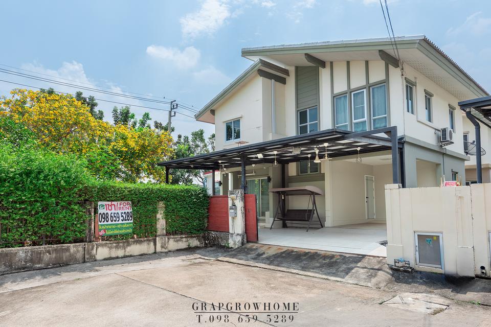 ให้เช่าบ้านเดี่ยว หลังมุม พร้อมอยู่ ใกล้สนามบินสุวรรณภูมิ เพียง 10 นาที ใกล้ Gemopolis พฤกษาปูริ แสนแก้ว กิ่งแก้ว 37 เดินทางสะดวก 2