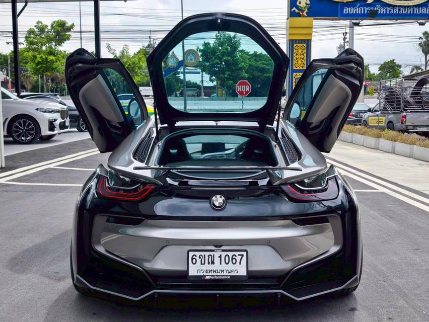 รหัสรถ KPV53 2018 BMW i8 1.5 HYBRID Pure Impulse สีดำ WRAP สีน้ำตาล 17