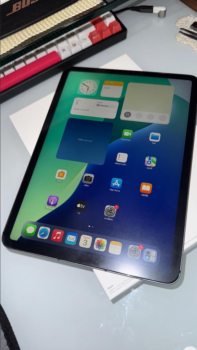 iPad Pro 11-inch (3rd Generation 2021) 512GB WiFi + Cellular สี Space Gray (มีกล่องให้ Serial Number กล่องตรงกับตัวเครื่อง) ราคา 24,000 บาท