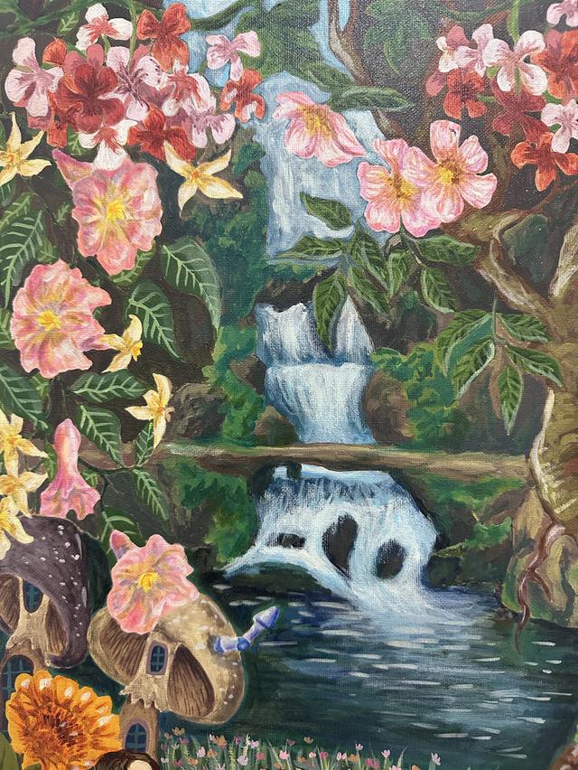 ผลงานสร้างสรรค์ศิลปะ บนเฟรมผ้าใบ รูปที่ 9