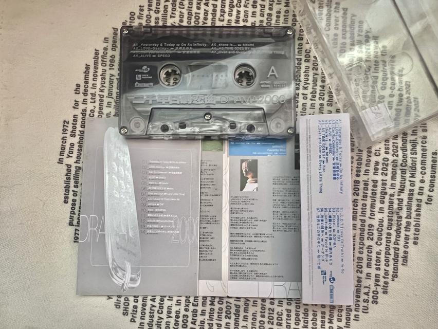 Cassette Tape อัลบั้มรวมเพลงประกอบซีรีส์ญี่ปุ่น  "二千年日劇恋曲" (DRAMA 2000) by avex group รูปที่ 3