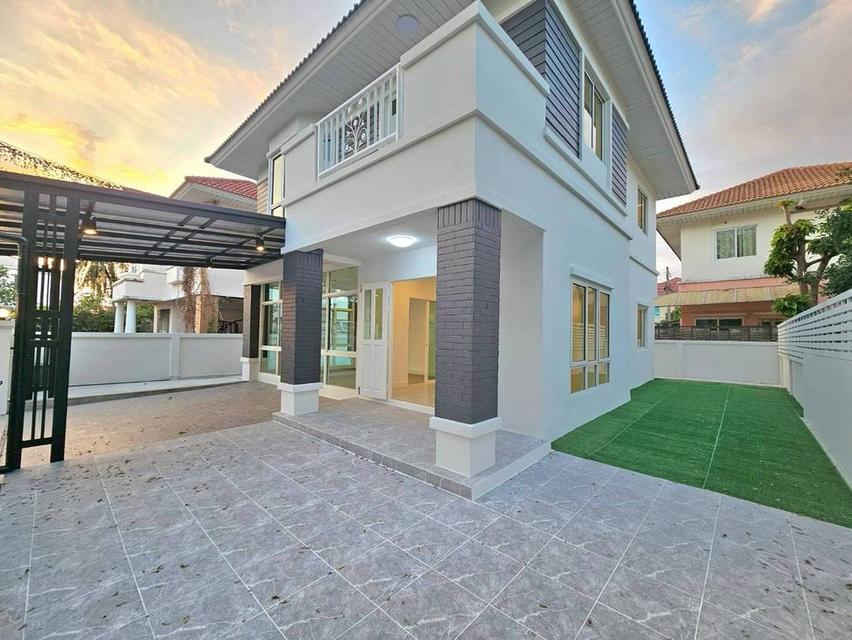 หมู่บ้านมณีรินทร์เลคแอนพาร์คราชพฤกษ์-ติวานนท์ ถนน345  บางคูวัด ปทุมธานี บ้านเดี่ยว2 ชั้น 3