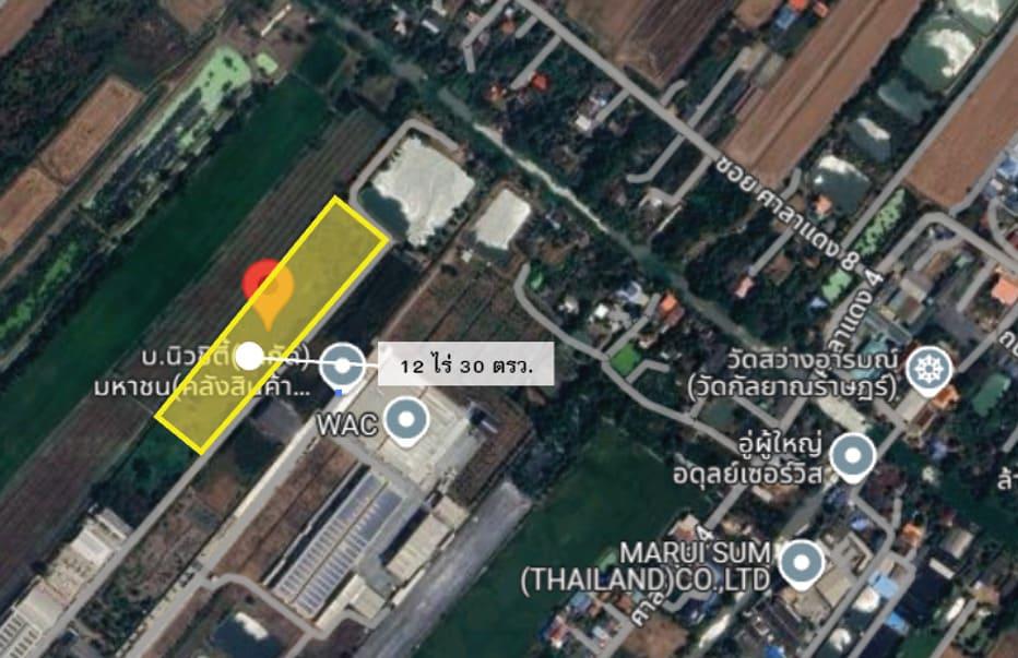 ขายที่ดิน ภายในโครงการสหโชควัฒนา เนื้อที่ 12 ไร่ อ.บางน้ำเปรี้ยว จ.ฉะเชิงเทรา
