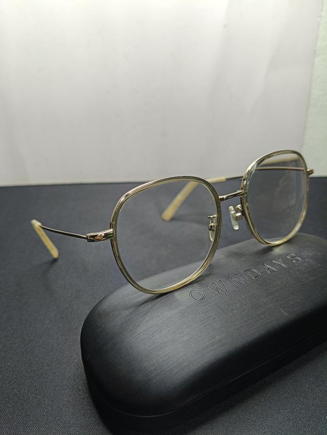 กรอบแว่นตา OWNDAYS แท้ รุ่น Lillabell LB1012N-1A สีทอง ทรงวินเทจ พร้อมกล่อง รูปที่ 3
