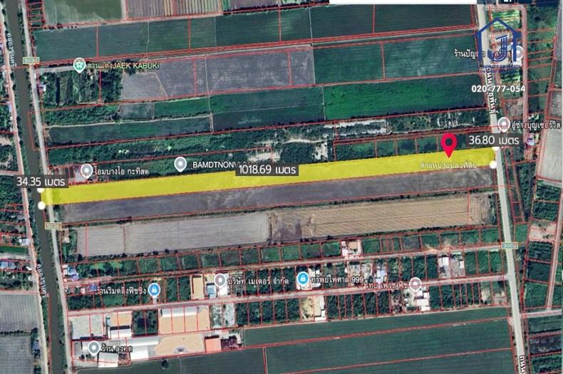 ขายที่ดินถมแล้วแปลงใหญ่ 24-3-54.4 ไร่ ติดถนนฤชุพันธ์ บางบัวทอง–สุพรรณบุรี ไทรน้อย นนทบุรี 6