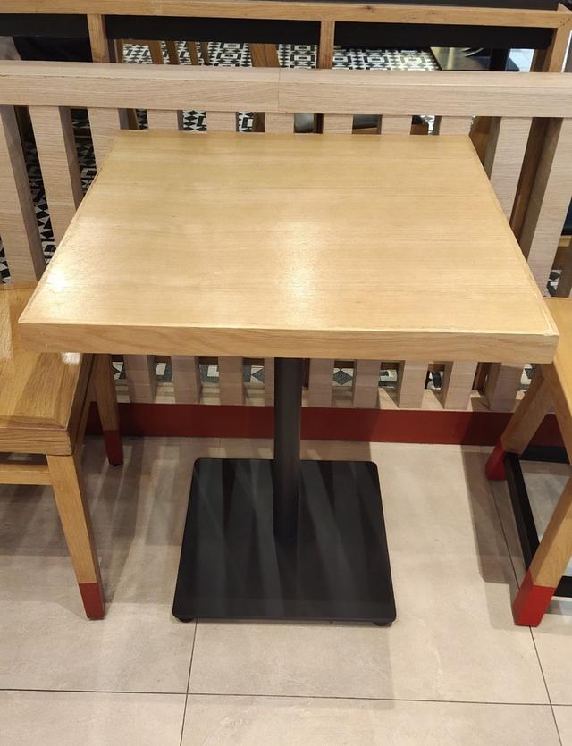 โต๊ะไม้ ขนาด H 72cm x L 60cm x W60cm 2