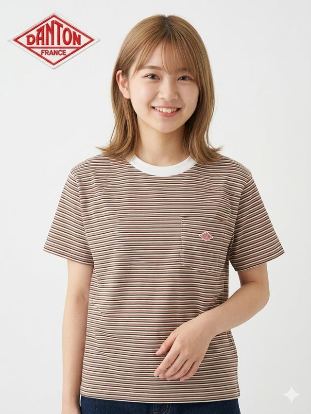 แบรนด์: DANTON 🇫🇷 เสื้อยืดแขนสั้น มีกระเป๋าหน้า (Pocket Tee) รูปย่อยที่ 2