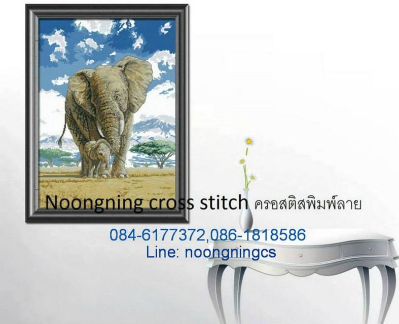 ร้าน Noongning Cross stitch ครอสติสพิมพ์ลาย จำหน่ายอุปกรณ์ครอสติส ภาพติดเพชร1344 3