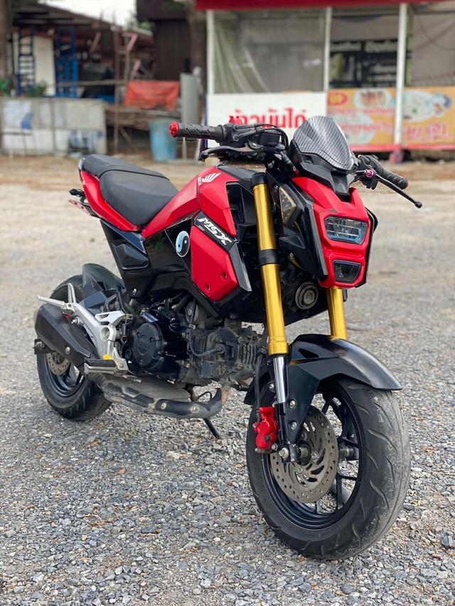 HONDA MSX SF 125 สีดำแดง ปี61 ภาษี 65 เครื่องดี