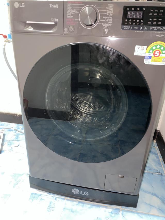  เครื่องซักอบผ้าฝาหน้า LG FV1413H4M 13/8 กก. 1400RPM อินเวอร์เตอร์ สีดำ 4