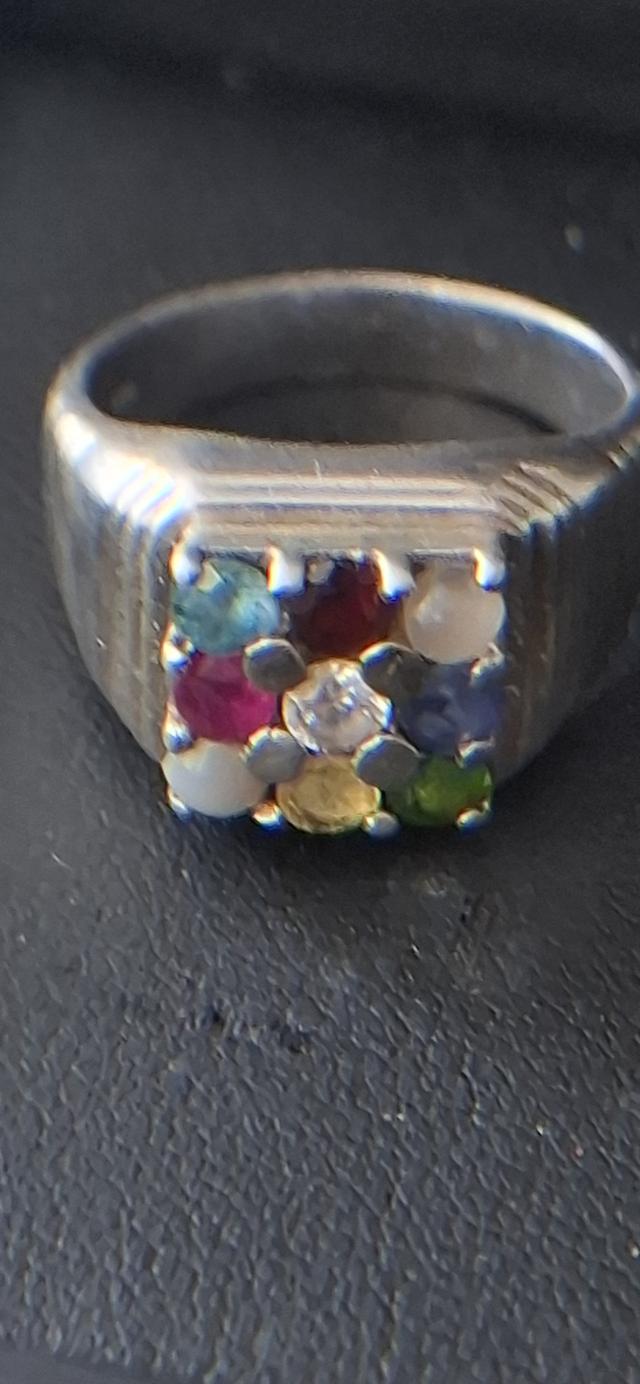 แหวนเงินแท้ (แหวนนพเก้า)