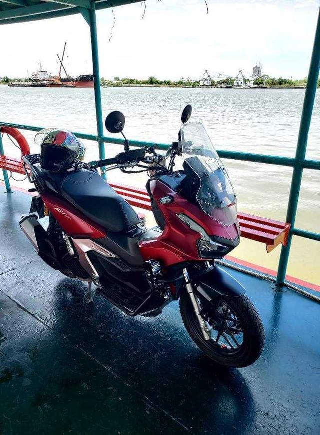 Honda ADV 150  สีแดงดำ 3