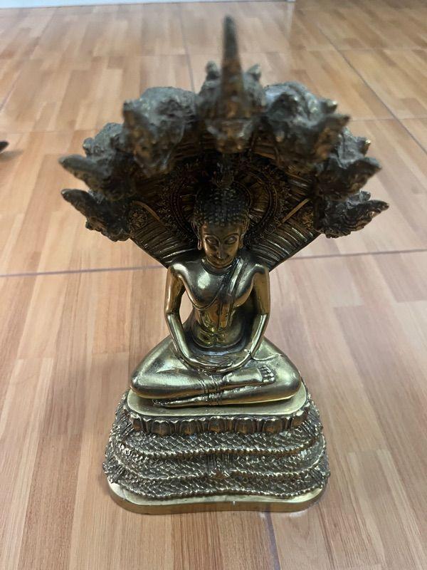 พระพุทธรูป ปางนาคปรก ทองเหลือง แท้ ของวัดหลวงพ่อโสธร