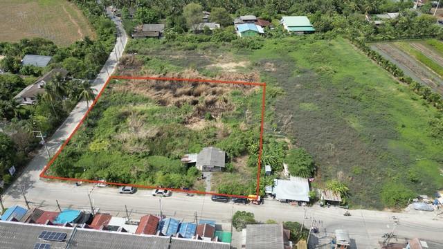ขายที่ดินทำเลทอง ต.คลองใหม่ สามพราน นครปฐม ติดถนน 2 ด้าน 2