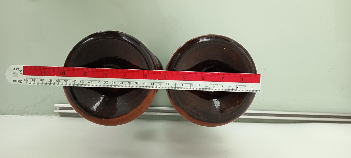 แจกันไม้ชิงชัน สูง 13" ปากกว้าง 5" รูปที่ 8