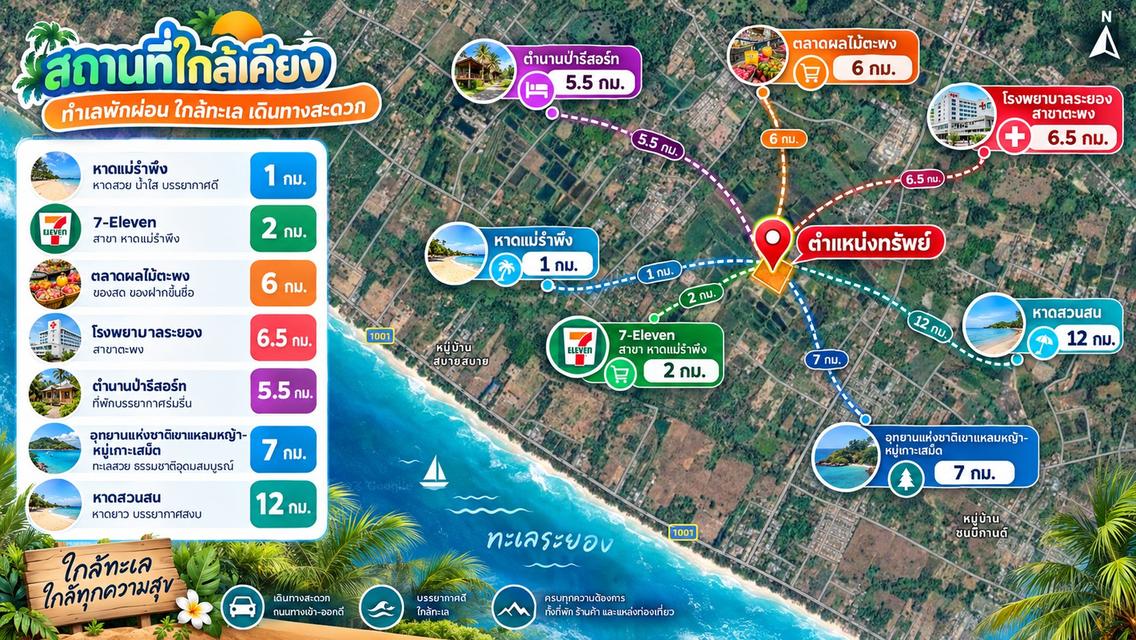 ขายที่ดินถมแล้ว 1-3-38 ไร่ ใกล้หาดแม่รำพึง 1 กม. ไฟฟ้า ประปาพร้อม ตะพง ระยอง 15