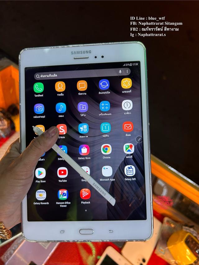 Samsung Tab A 8.0  With Spen  จอ8นิ้วรองรับ4G ใส่ซิมโทรได้ ปากกาในตัว ใช้งานปกติ