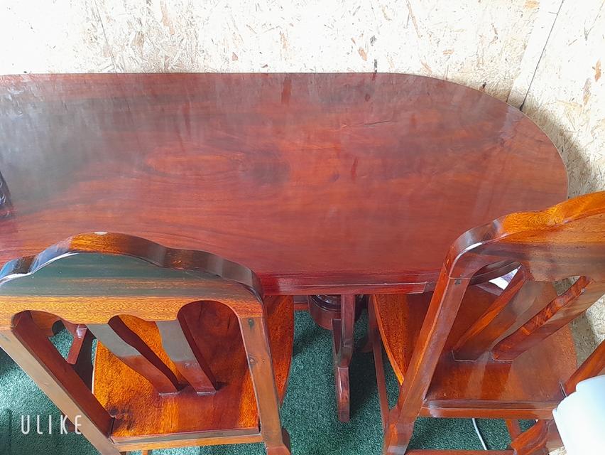 โต๊ะทานข้าวไม้จริง 6 ที่นั่ง รูปที่ 2