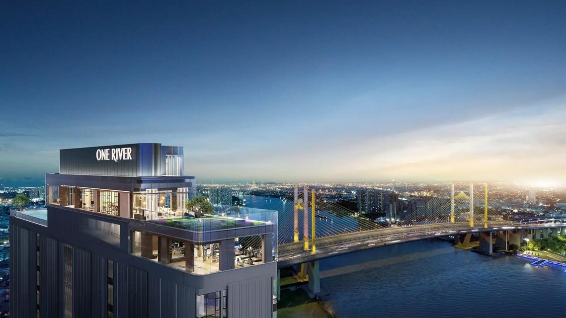 ขายดาวน์คอนโดหรูริมเจ้าพระยา ONE RIVER (RAMA 3) ชั้น 29 | 193 ตร.ม. | เจ้าของขายเอง (ห้อง Penthouse ห้องใหญ่สุดของโครงการ มีเ 7