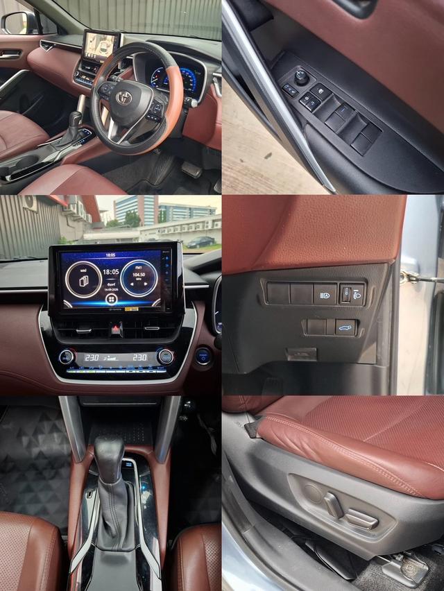 (แจ้งรหัสรถ KN6351) TOYOTA COROLLA CROSS, 1.8 HYBRID PREMIUM SAFETY ปี2021 (ตัวท็อป ซันรูฟ) รูปที่ 16