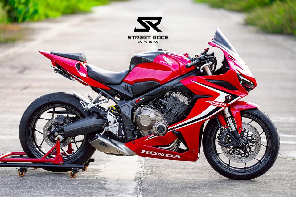 Honda CBR650R 2019 แดง รถปี 2019 รถสวย สภาพดี ท้ายสปอรท ของท่วม 9