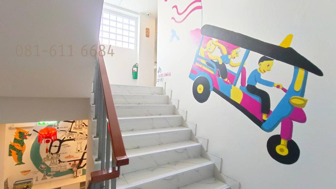 ขายโฮสเทล ย่านบางลำพู ใกล้ถนนข้าวสาร  กิจการยังดี  ใกล้ถนนข้าวสาร 7