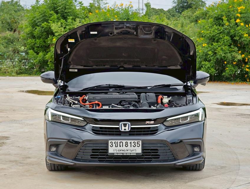 HONDA CIVIC FE Sedan 4dr e:HEV RS E-CVT FWD 2.0 Y22. สีดำ  เกียร์ออโต้