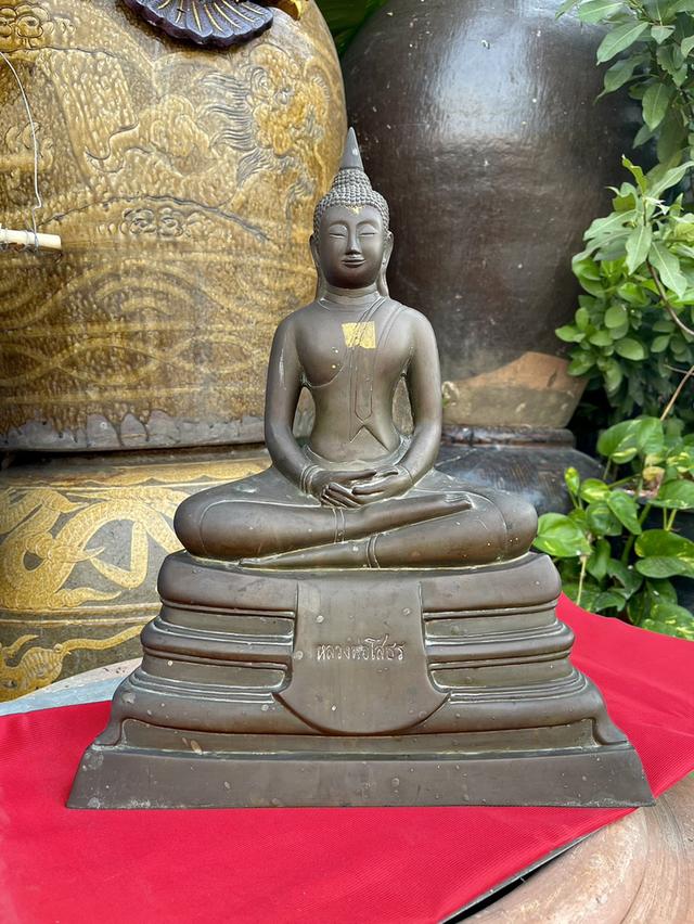 หลวงพ่อโสธ09 หน้าตัก9นิ้ว เนื้อทองเหลือง วัดโสธรวรารามวรวิหาร รุ่นเปิดอาคารโรงเรียนพุทธโสธร