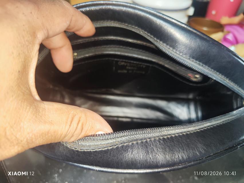 กระเป๋าสะพาย Givenchy(ขีวองชี) รุ่น/ลักษณะ Vintage 4G Logo Jacquard&Leather Cossbody Camera Bag (กระเป๋าทรงกล้องสายสะพานปรับได้) ผลิตในยุค 80-90 รูปที่ 6