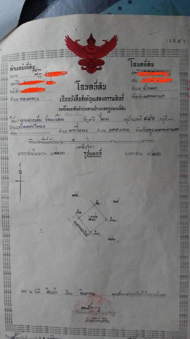 ต้องการขายที่ดินบ้านนา โฉนดครุฑแดง นครนายก คลอง30 พื้นที่ขนาด 1ไร่  2