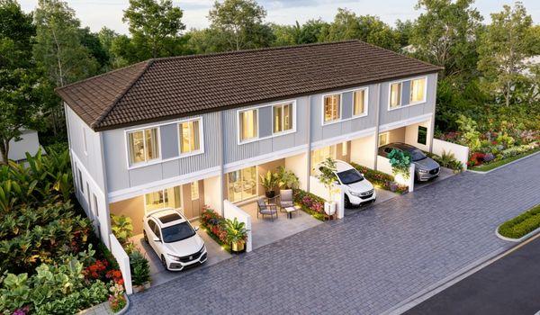 ทาวน์โฮม ซอยวัดศรีวารี ราคาไม่ถึง 2 ล้าน ไซส์จัมโบ้ 2 จอด ใกล้สนามบินสุวรรณภูมิ - ทางด่วนบูรภาวิถี พร้อมอยู่ จองง่าย 5