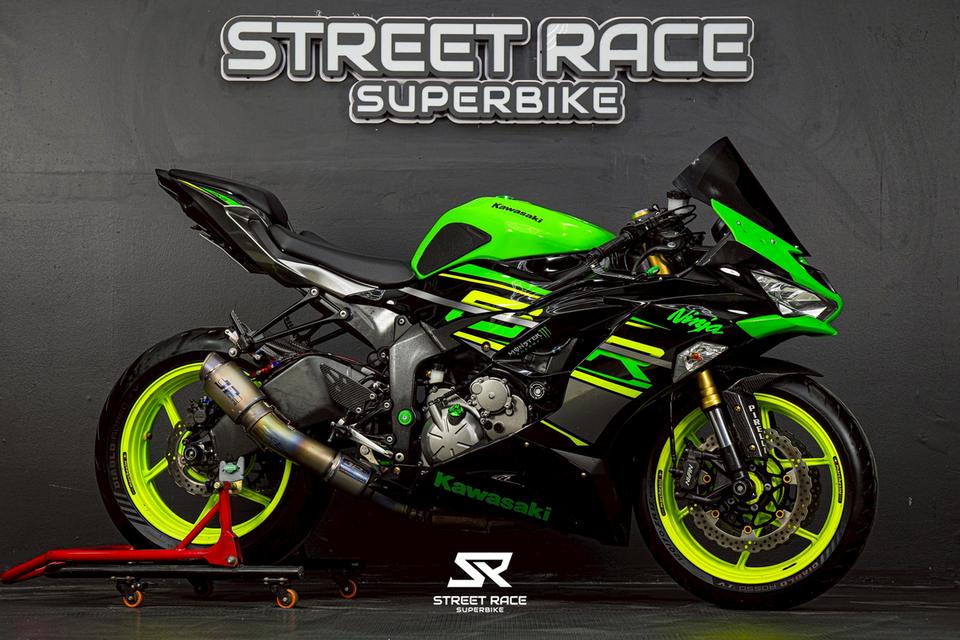 🔥kawasaki ninja zx-6r ปี 2018 จด 2020 🔥 ทรงซิ่งท่อ jp racing รูปที่ 5