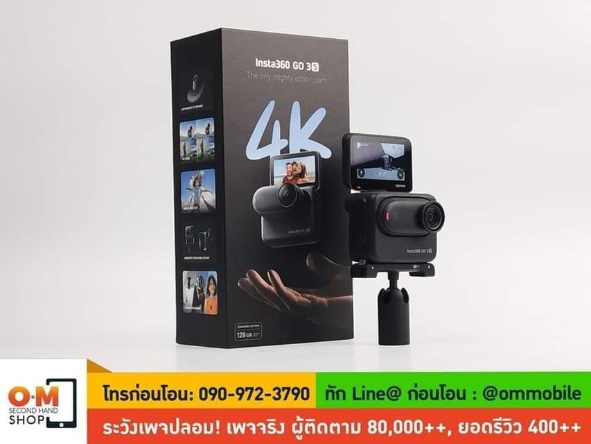 ขาย/แลก Insta360 Go 3S สี Midnight Black ความจุ 128GB ศูนย์ไทย สวยครบกล่อง เพียง 11,990 บาท