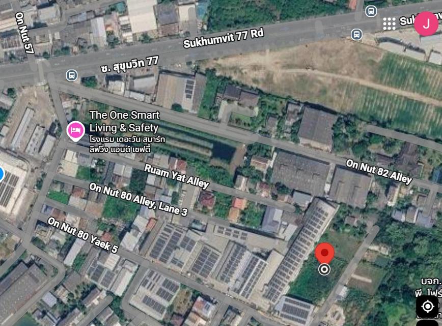 ที่ดิน อ่อนนุช 80 แยก 5 ใกล้ถนนเมนสุขุมวิท 77 263 ตรว. ตารางวาละ 36,996 เท่านั้น 2